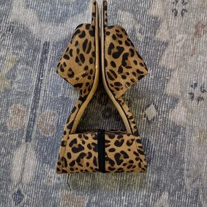 Leopard Print Women's Chunky Heel Dress Shoes